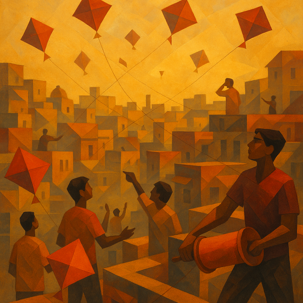 Kites Above the Urban Rooftops